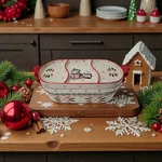 Temptations By Tara Oval Baking Dish With Separate Lids/serving Trays. Fixed Price $45.00.