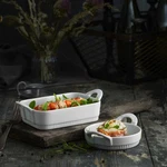Pillivuyt, Toulouse Individual Rectangular Porcelain Baker, 6" X 4.5", New. Fixed Price $23.95.
