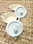 Staub Mini Round Cocotte 10CM Light Blue Set Of 2. Fixed Price $37.25.