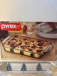 Pyrex 2 Piece Serveware Set 9" 13" Baking Dish & Christmas Tree Serving Basket. Fixed Price $22.49.