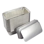 Juvale 50 Pack Aluminum Foil 2 Lb Disposable Loaf Pans With Lids For Baking Brea. Fixed Price $53.07.