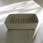 Pampered Chef Small Ridged Baker 5112 Stoneware Bakeware Pan 9 X 6.75 Made Usa. Fixed Price $20.79.