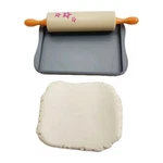 American Girl Truly Gourmet Kitchen Dough Rolling Pin Baking Pan Set. Fixed Price $21.99.