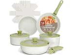 Bakkenmaster Pots And Pans Set Non Stick Ceramic-granite 14-PIECE. Fixed Price $59.95.