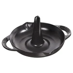 Staub Cast Iron 9.5-INCH Vertical Chicken Roaster Matte Black. Fixed Price $199.95.
