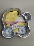 Wilton Baby Buggy Stroller Carriage Cake Pan Nos Vintage 2105-3319. Fixed Price $27.00.