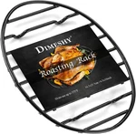 Dimeshy Roasting Rack, Black With Integrated Feet, Enamel 10''X6.5'',. Fixed Price $20.49.