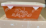 Temptations Tara Ovenware 12 Oz Bakeware Pumpkin Loaf Pan With Lid. Fixed Price $15.00.