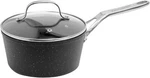 The Rock By 2-QUART Saucepan With Glass Lid Stainess Steel Handle Black. Fixed Price $40.38.