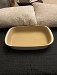 Pampered Chef Family Heritage Stoneware Rectangle Baking Pan 15.5X10X2.75 Unused. Fixed Price $35.00.