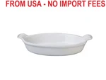 Le Creuset 71105024010005 White Oval Quart Au Gratin Dish. Fixed Price $36.00.