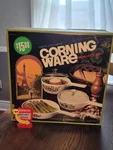 New Box Old Stock Corningware Spice Of Life Skillets And Sauce Pan Set. Fixed Price $100.00.