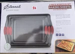 Classic Cuisine Baking Pans 3 Piece Nonstick Cookie Sheet Set - Black. Fixed Price $27.99.