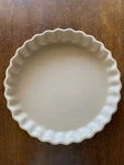 Le Creuset Cerise Red Fluted Flan Dish Tart Pie Quiche Stamped 28CM 11-IN New. Fixed Price $45.00.