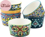 Ramekins Oven Safe For Creme Brulee - Porcelain Pudding Custard Cups 6 Oz Smal. Fixed Price $45.84.