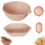 2-PACK Silicone Bread Proofing BASKET,10" & 9" Collapsible Banneton For Sourd.... Fixed Price $23.13.