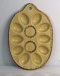 Viking Japan Ceramic Egg Plate Tray Mcm Harvest Gold Rope Trim Vintage 1970S. Fixed Price $18.94.