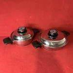 World Cookware 1.5 Qt T304 Stainless Steel Pot & 20 Cm Pan Vented Lids. Fixed Price $39.95.