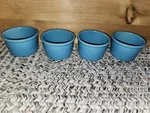 Lot Of 4 Chantal Baking Ramekin Turquoise Blue Custard/dessert 1 Cup Set. Fixed Price $19.99.