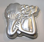 Vintage 1982 United Artists Pink Panther Sax Wilton Aluminum Cake 502-3902. Fixed Price $30.00.