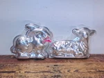 Set Of 2 Nordic Ware 3-D Stand Up Cake Pans Rabbit & Lamb. Fixed Price $48.00.