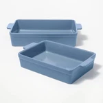 2PC Stoneware Rectangle Baking Dish Set - Figmint. Fixed Price $42.00.