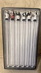 Guy Buffet Waiter Swizzle Sticks Set Of Boston Warehouse 1996 Acrylic. Fixed Price $16.19.