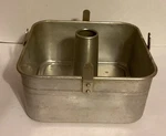 Vintage Mirro Aluminum Square Angel Food Cake Tube Pan 2 Pieces 5395M. Fixed Price $34.00.