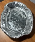 Beatriz Ball Organic Oval Pearl Decorative Serving Tray 15 Aluminum Alloy. Fixed Price $79.99.