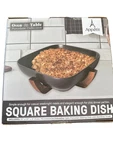Appetit Square Baking Dish Oven Microwave Safe With Bamboo Trivet Stand. Fixed Price $24.00.