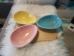 Chantal Set Of Pastel Egg Shaped Easter/spring 8OZ Decor. #93-EG12.. Fixed Price $25.60.