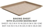 Thyme & Table Taupe Speckled Non-stick 10 X 15 Baking Cookie Sheet W/mat. Fixed Price $29.68.