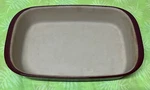 Pampered Chef Family Heritage Large Lasagna Baker Cranberry #60307 9.5 X15.25. Fixed Price $49.99.