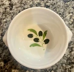 Revol France Porcelain Olive Motif Ramekin Small Dish White French Ceramic. Fixed Price $16.00.