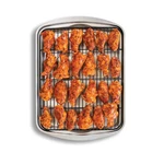 Nordic Ware Oven Baking Tray 2PC Set Half Sheet Crisp, Natural. Fixed Price $35.99.