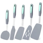 Tongjude 5 Pieces Silicone Spatula Set, Heat Resistant Non-stick Kitchen Uten.... Fixed Price $31.59.