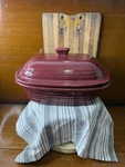 Pampered Chef Family Heritage Stoneware Baker Traditions Casserole Lid 010607 Ee. Fixed Price $22.99.