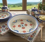 Gibson Laurie Gates Stoneware Bake Dish Pie & Loaf Pan Hand Painted Floral 11. Fixed Price $29.00.