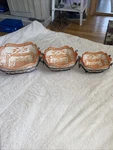Temp-tations Temptations Ovenware Old World 6 Piece Casserole Set W/ Wire Racks. Fixed Price $35.00.