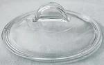 Vtg Pyrex Round Glass Half Moon Knob Replacement Lid L-21-C L21C Only. Fixed Price $10.00.