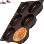 Lurch Germany Flexiform Non Stick Silicone Hamburger Bun Baking Pan Perfect Mo. Fixed Price $38.78.