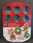Wilton Christmas Set Of 12 Holiday Shaped Cookie Non Stick Baking Pan. Fixed Price $9.99.
