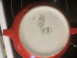 Hall Round Covered Casserole Dish W/ Lid Handles, Printed Backstamp. Fixed Price $19.97.