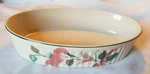 Mikasa Baking-serving Dish UP009 Silk Flowers Oval 12 X 7.5 2.5 Inches. Fixed Price $19.84.