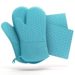 Cosy House Collection 4-PIECE Oven Mitt & Pot Holder Set 500 F Trivet Cooki.... Fixed Price $38.00.