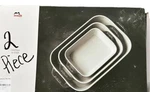 Staub Ceramic Baking Dish Set, 2PC, Rustic Turquoise. Fixed Price $118.00.