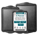 Bakken Cookie Sheets For Baking Nonstick Set 3-PIECE Stackable Carbon Steel.... Fixed Price $33.64.