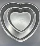Set Of Wilton 1971 # 502-3053 Tier Heart Shaped Baking Cake Pans Vintage. Fixed Price $12.59.