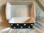 Denmark Tools For Cooks Black Polk-a-dot Bread Pan Bakeware 10.25" X. Fixed Price $25.99.