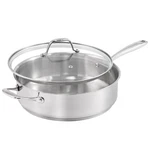 Guy Fieri's Flavortown 5 Qt. Stainless Steel Sautepan With Lid - Premium Thre.... Fixed Price $66.25.